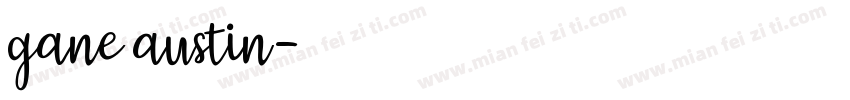 gane austin字体转换